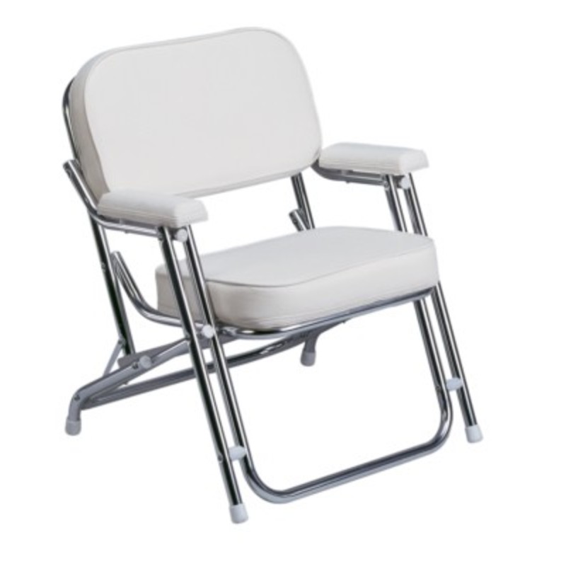 Plastimo siege de pont pliable inox+housse pvc bl