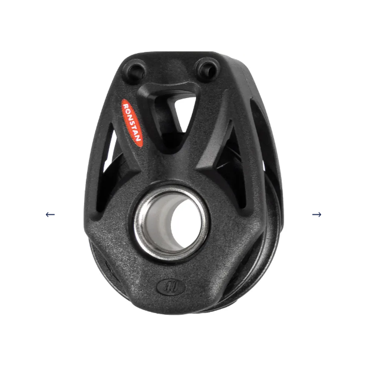 Ronstan S40 BB Orbit Block simple avec option étrier, laçage