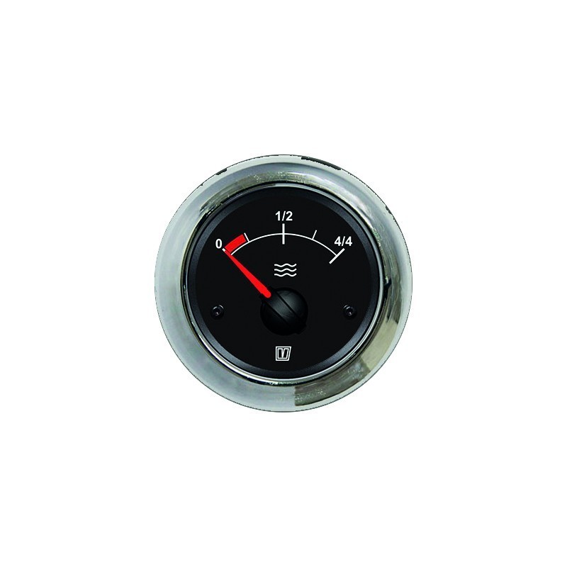 Vetus indicateur noir, niveau d'eau 12/24v trou d'encastrement 52mm