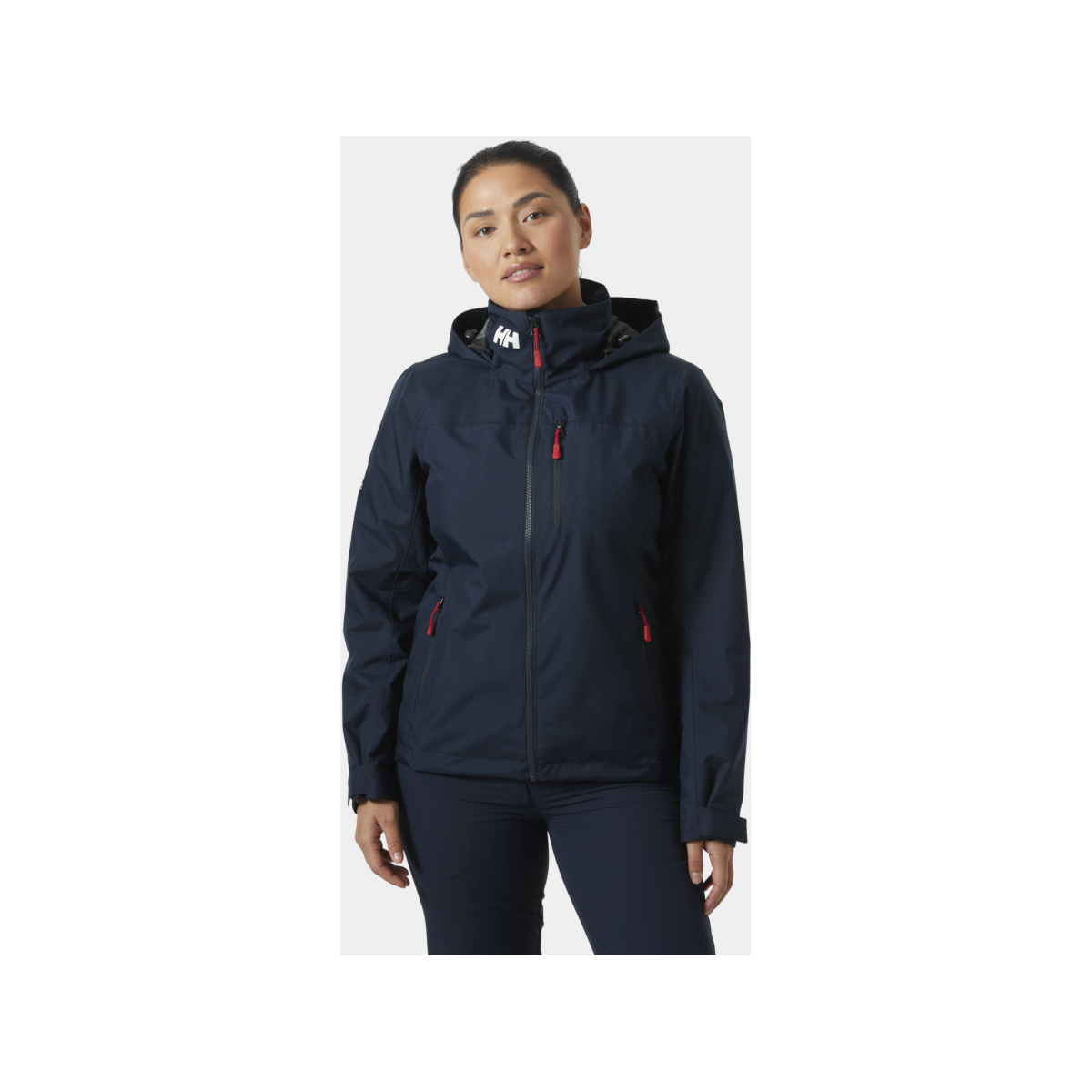 Helly Hansen Crew Hooded Veste de voile Midlayer 2.0 pour femme, bleu marine, taille L