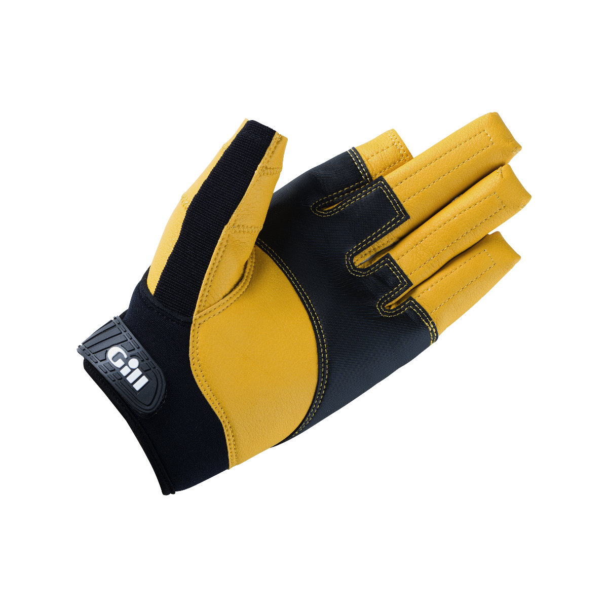 Gill Pro gants de voile à doigts longs - noir/jaune, taille XS