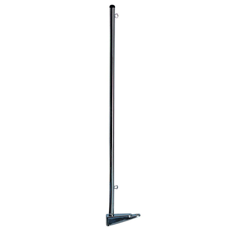 Plastimo hampe avec embase l chr l.800xø20mm