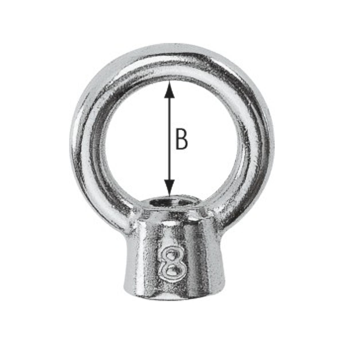 Plastimo ecrou a oeil inox ø6mm