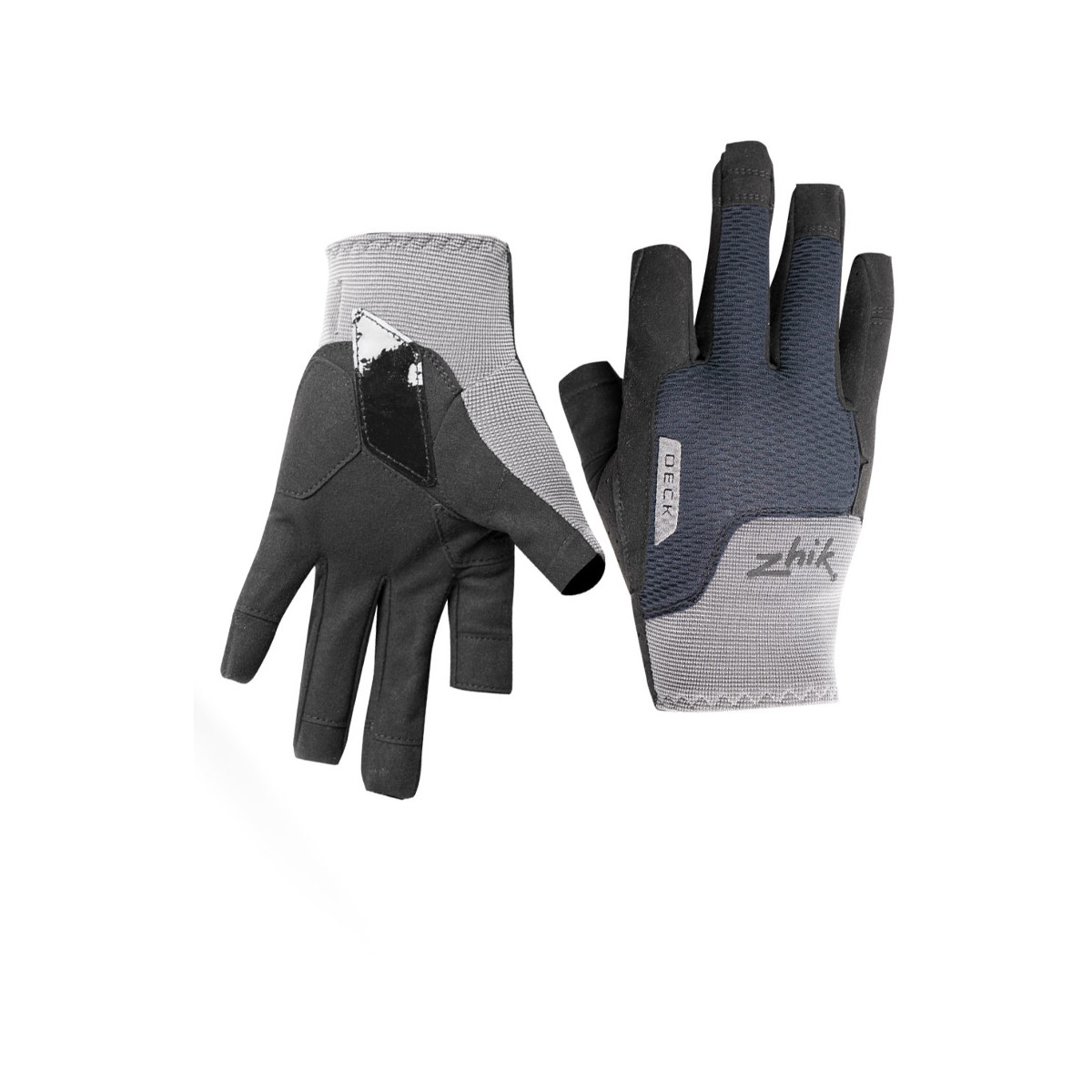 Zhik Deck gants de voile à doigts longs, unisexe - gris, taille M
