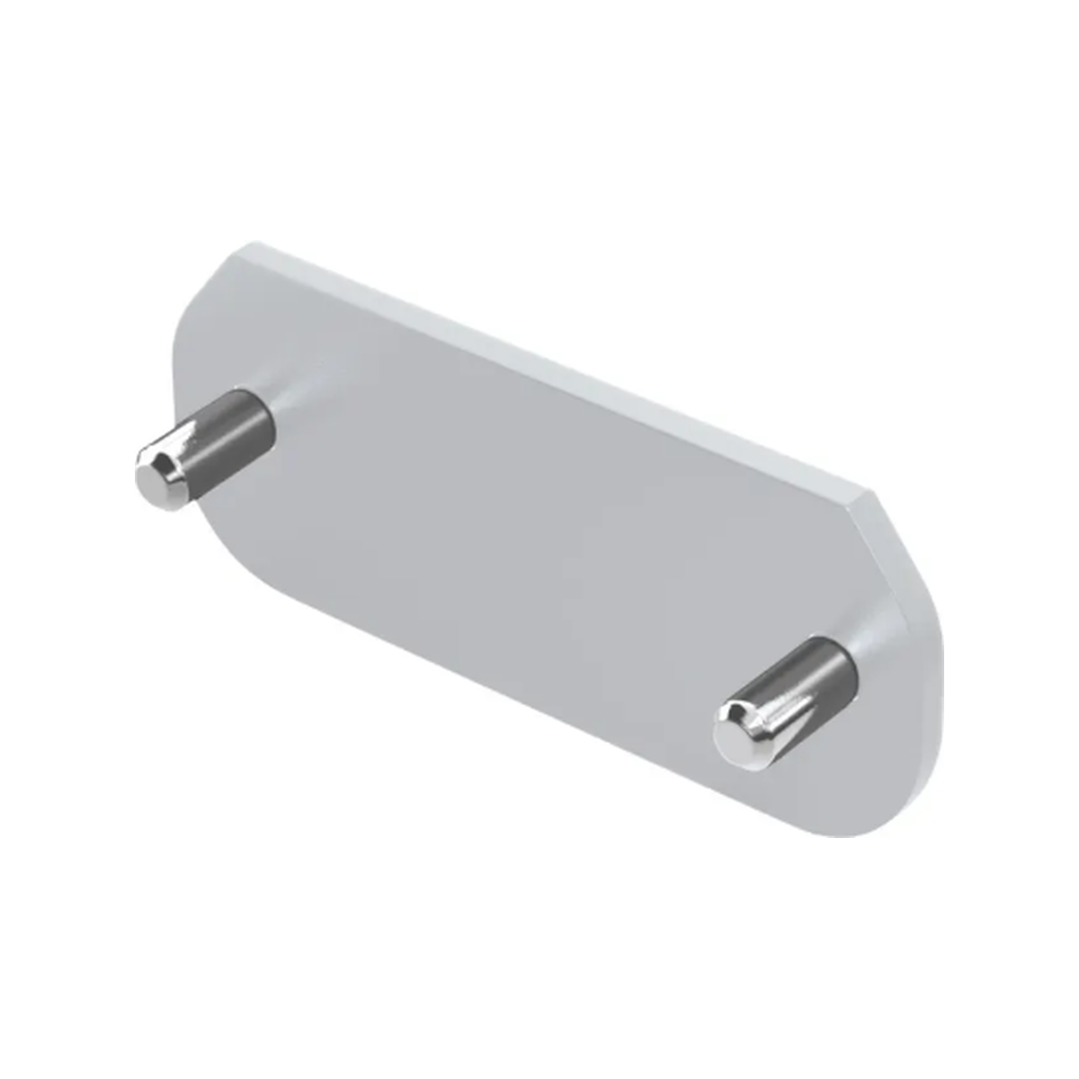 Ronstan S30 End Stop, aluminium, anodisé argent, 65mm x 76mm
