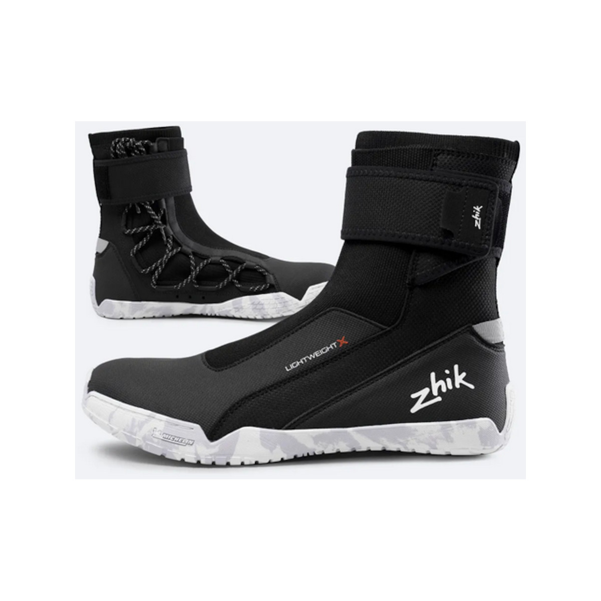 Zhik Lightweight High Cut X Boot chaussures de voile unisexes noires, taille 43