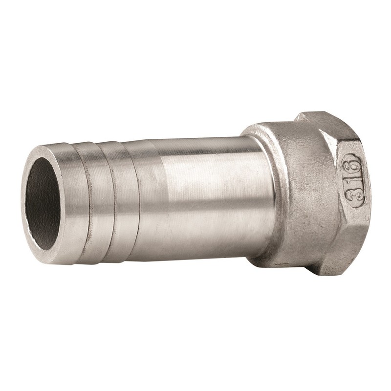 Vetus raccord annelé inox, femelle ø1/2'' - ø16mm