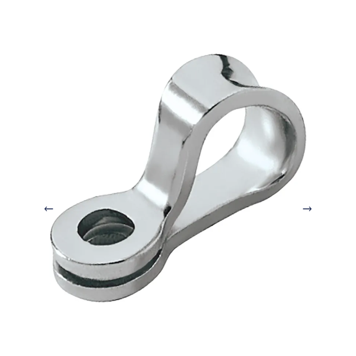 Ronstan pontet, trou de vis 5mm (3/16'), inox 316