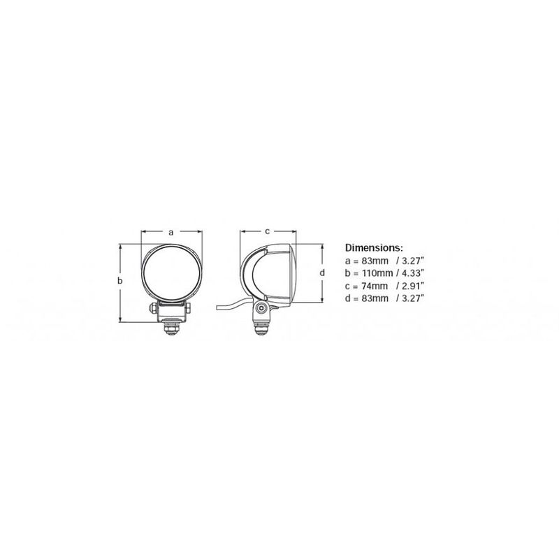 Hella Module 70 Gen 4 Projecteur LED, faisceau proche, blanc