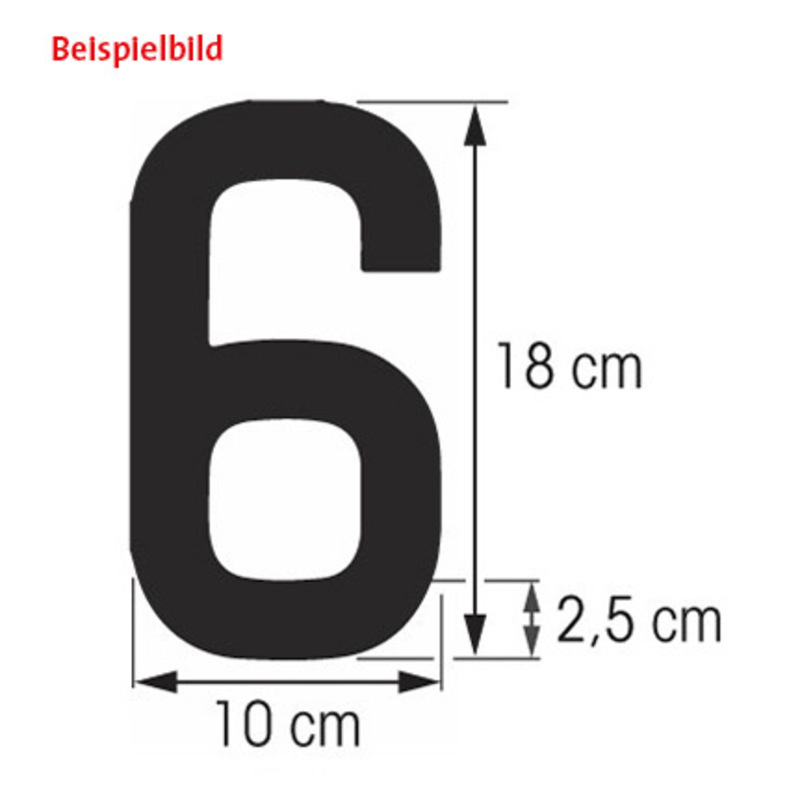 Plastimo chiffre blanc h=18cm coque dure-9