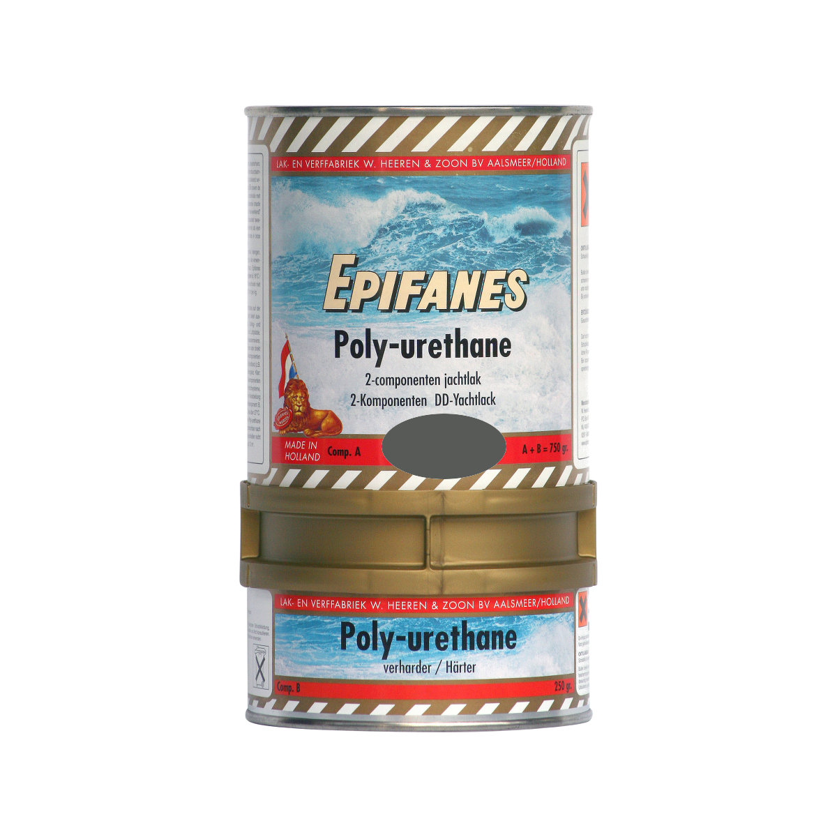 Epifanes poly-urethane DD peinture pour bateaux - gris foncé 821, 750g