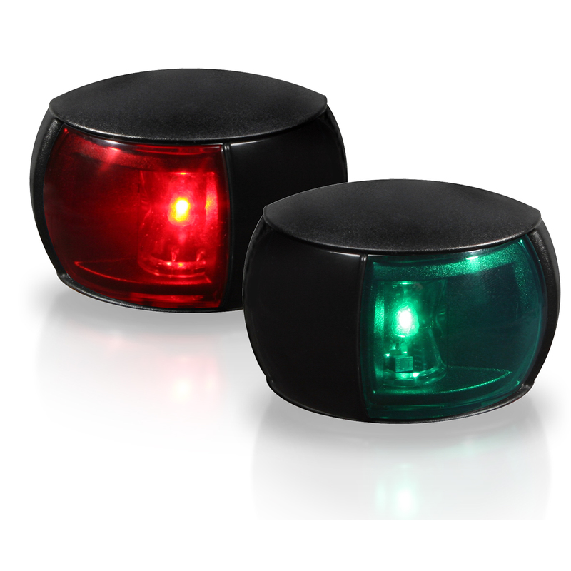Hella NaviLED Compact Set tribord+bâbord (Sb+Bb), noir