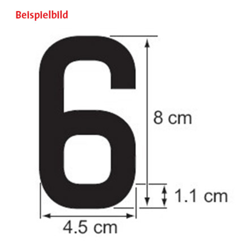 Plastimo chiffre blanc h=8cm pr coque dure-6