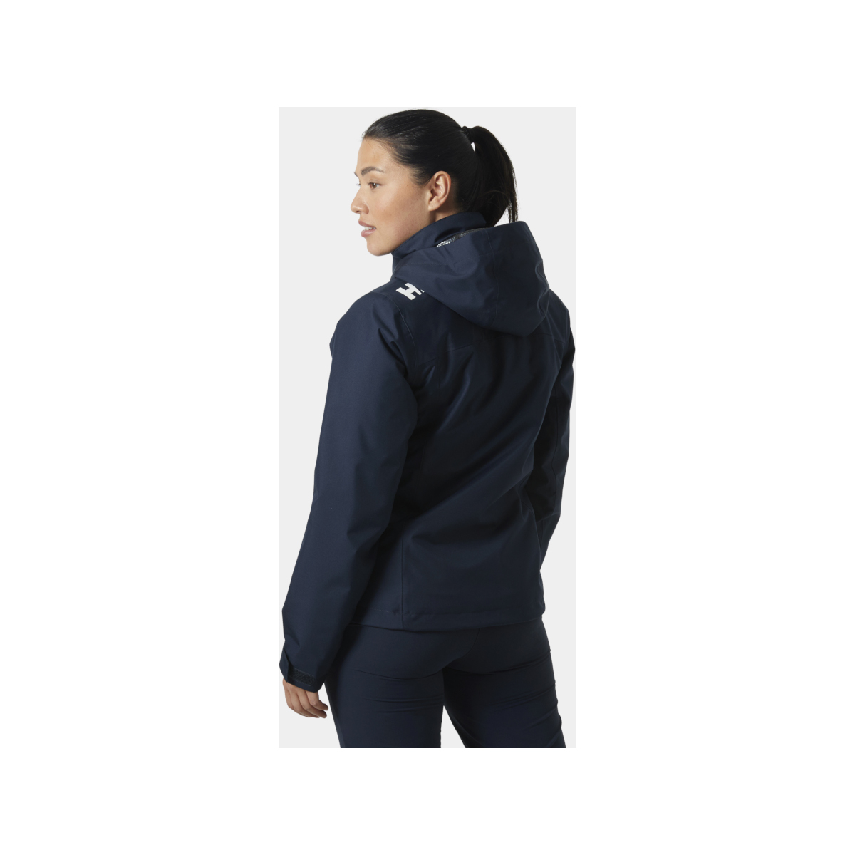 Helly Hansen Crew Hooded Veste de voile Midlayer 2.0 pour femme, bleu marine, taille L
