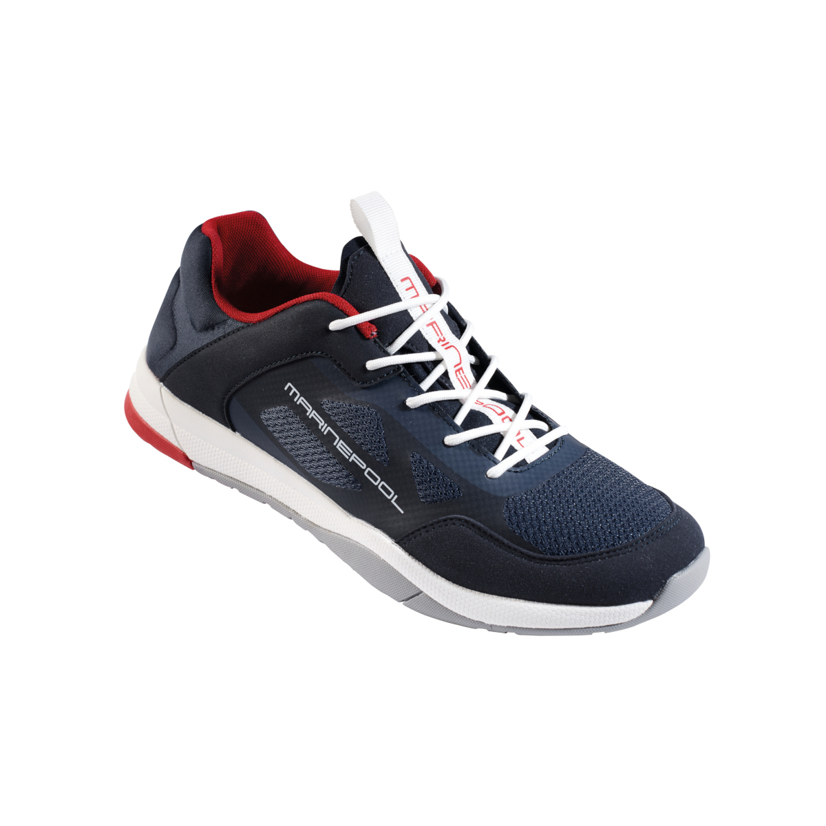 Marinepool Ocean Spirit chaussure de pont, homme - bleu marine/rouge, pointure 43