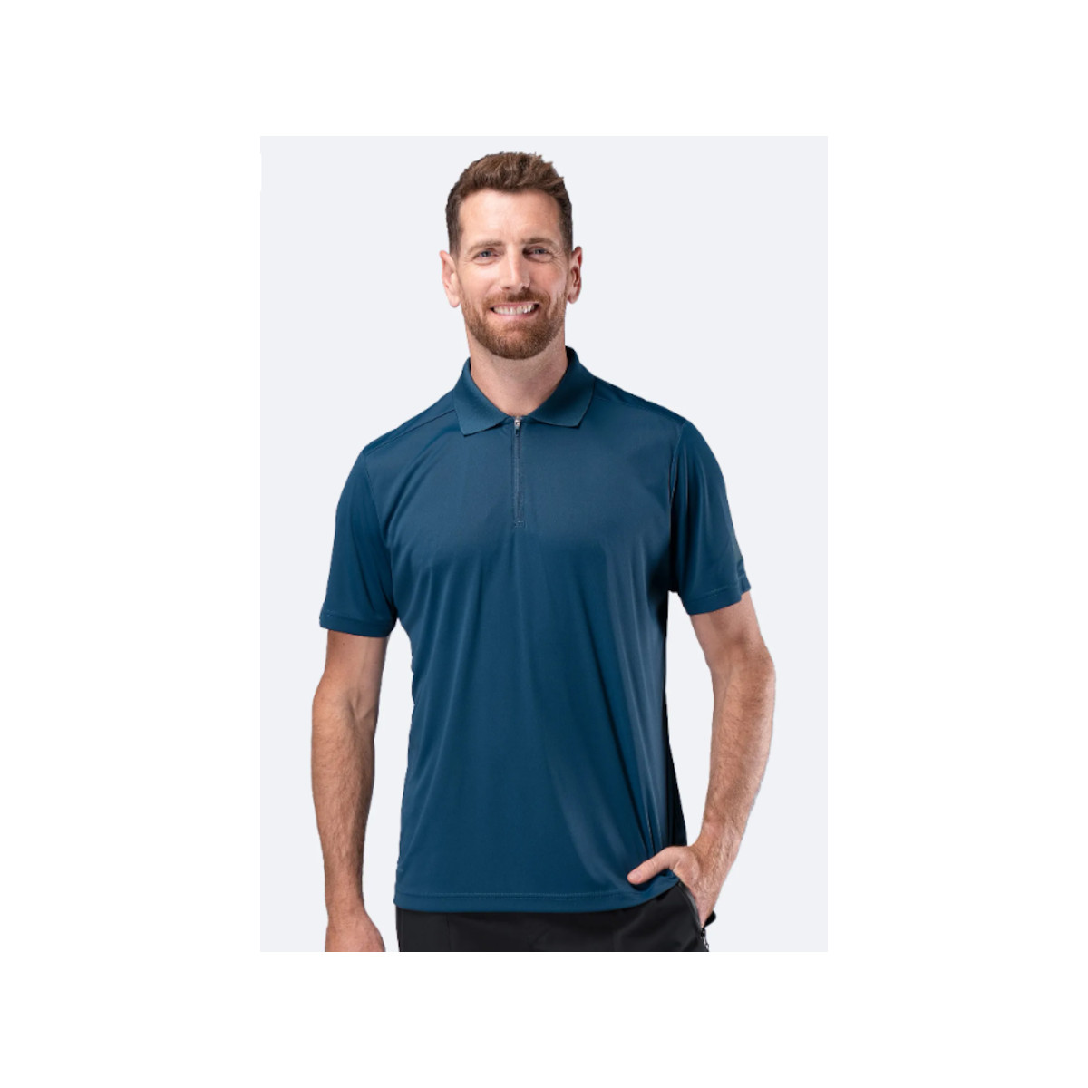 Zhik UV Active Polo pour homme, bleuvert  foncé, taille L