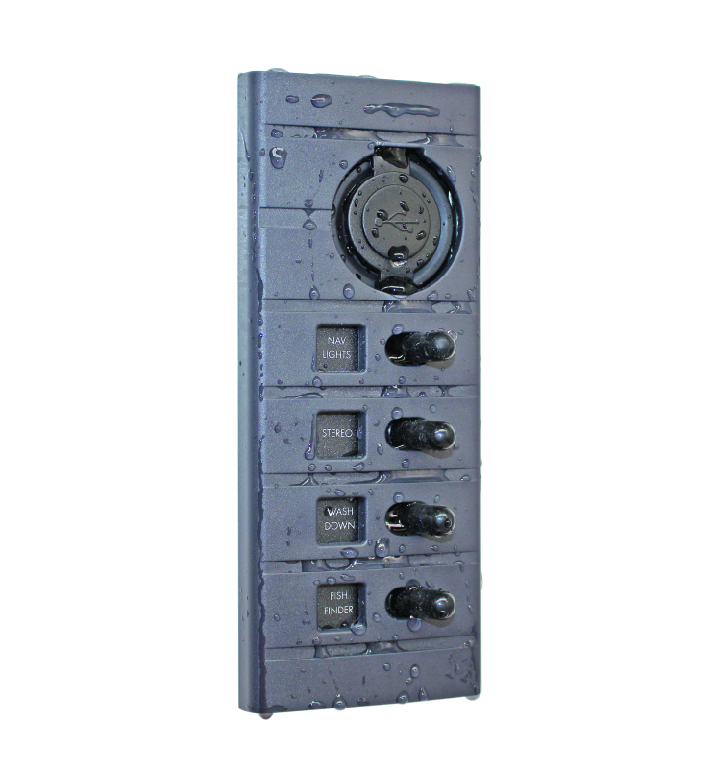 Plastimo tableau elect.etanche connex 4 int+usb