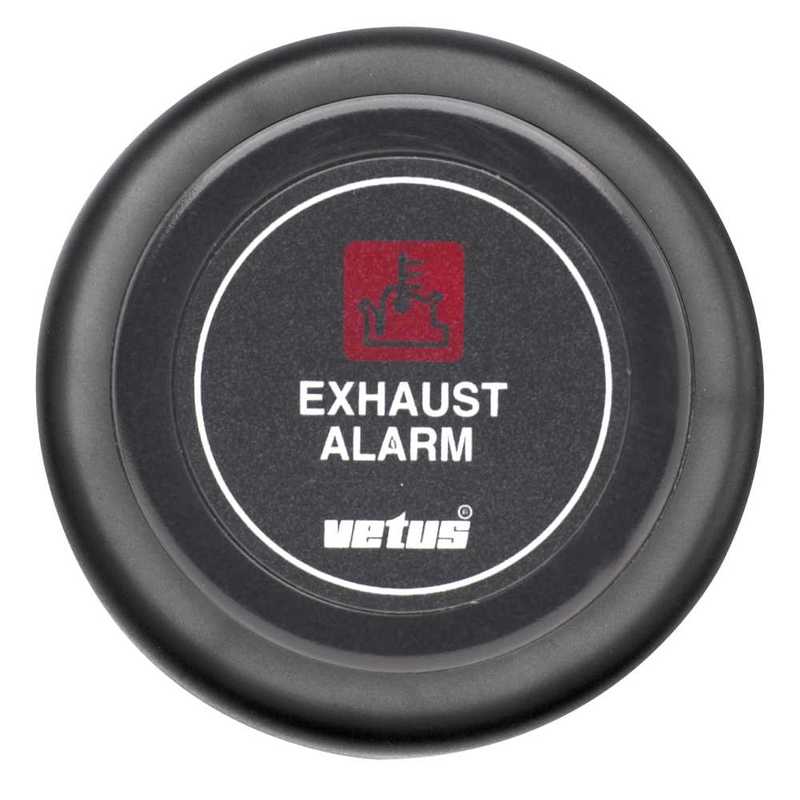 Vetus indicateur d'alarme de température d'echappement 12 v - noir