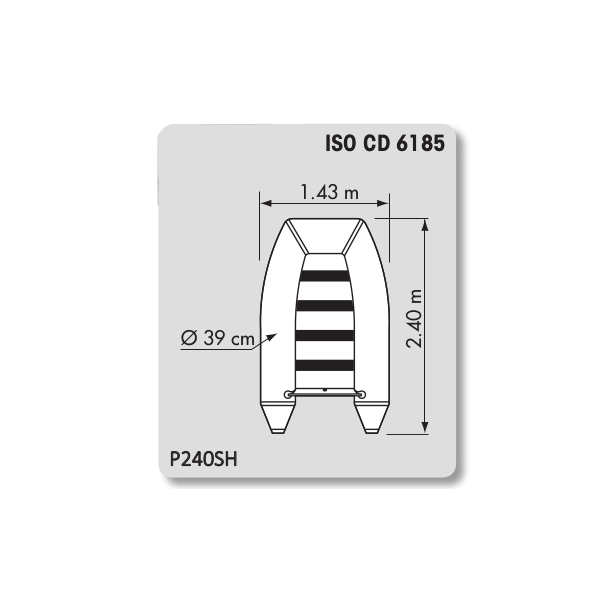 Plastimo annexe gonflable raid ii p240sh bleue
