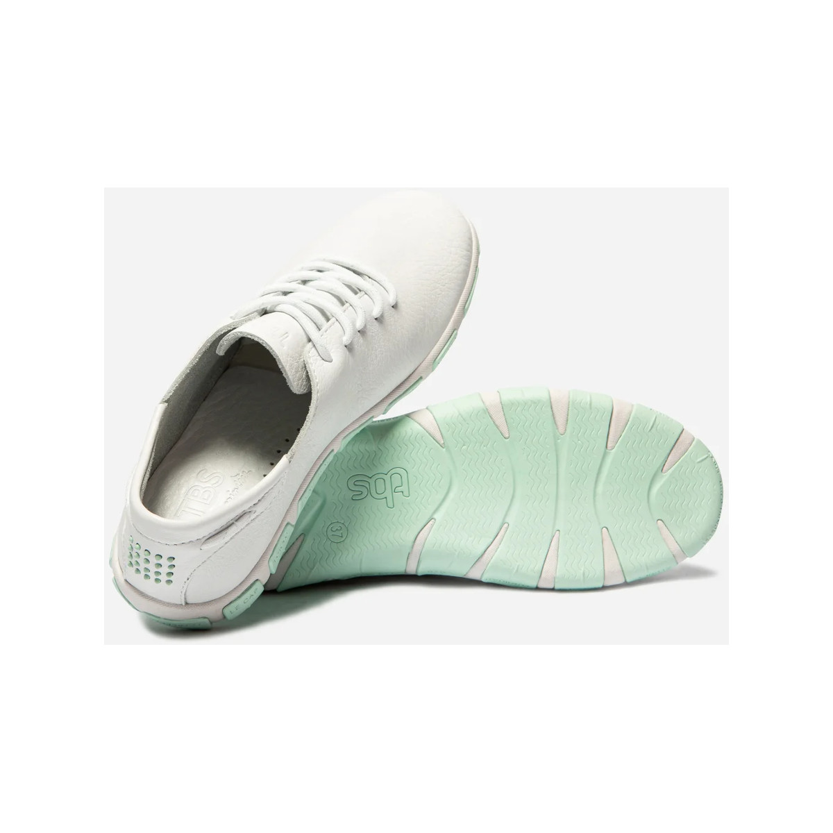 TBS Jazaru chaussure bateau femme blanc-mint, taille 40