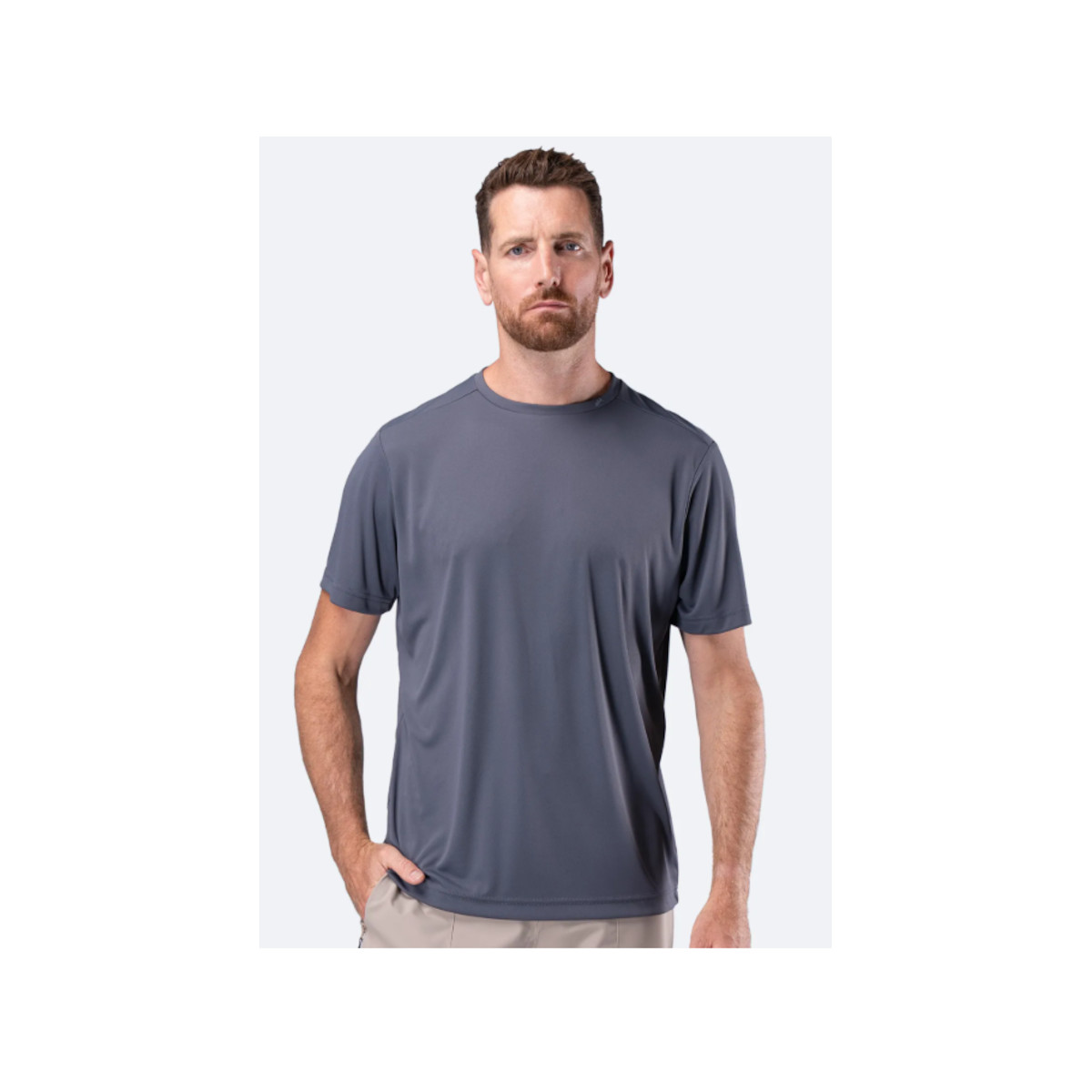 Zhik UV Active T-shirt pour homme, gris foncé, taille XL