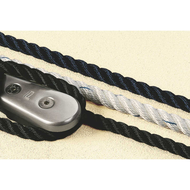 Plastimo cordage 3 torons polyester noir ø 8 mm