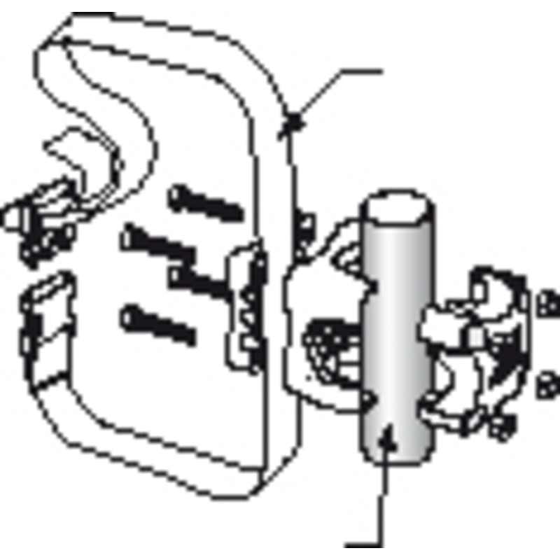 Plastimo support gris fonce/plaq.+sangles