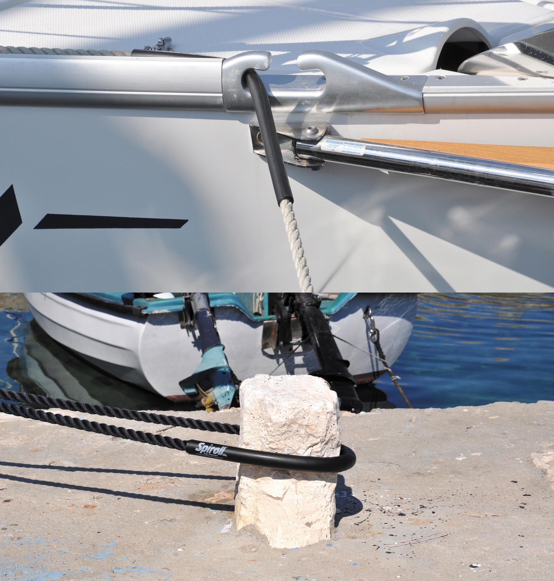 Plastimo waterline design spiroll noir protege am