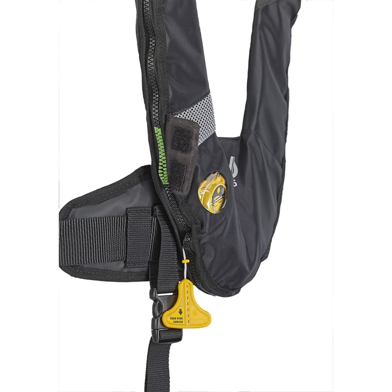 Plastimo gilet gf evo 165 auto ps+harn noir+sc