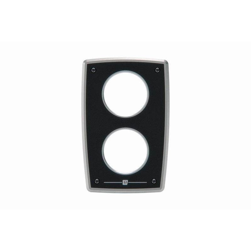 Vetus tableau de bord moteur aluminium type mpa22 12v, 2 instruments noir (0-5000 rpm)