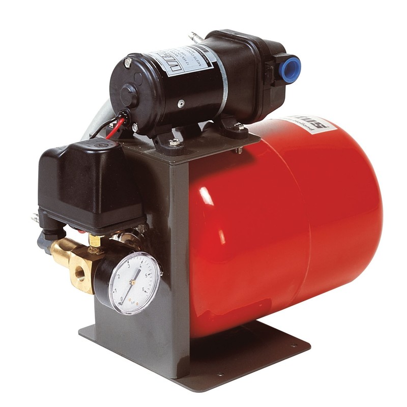 Vetus groupe 24 volts, contenu du réservoir sous pression 8 litres, avec régulateur de pression