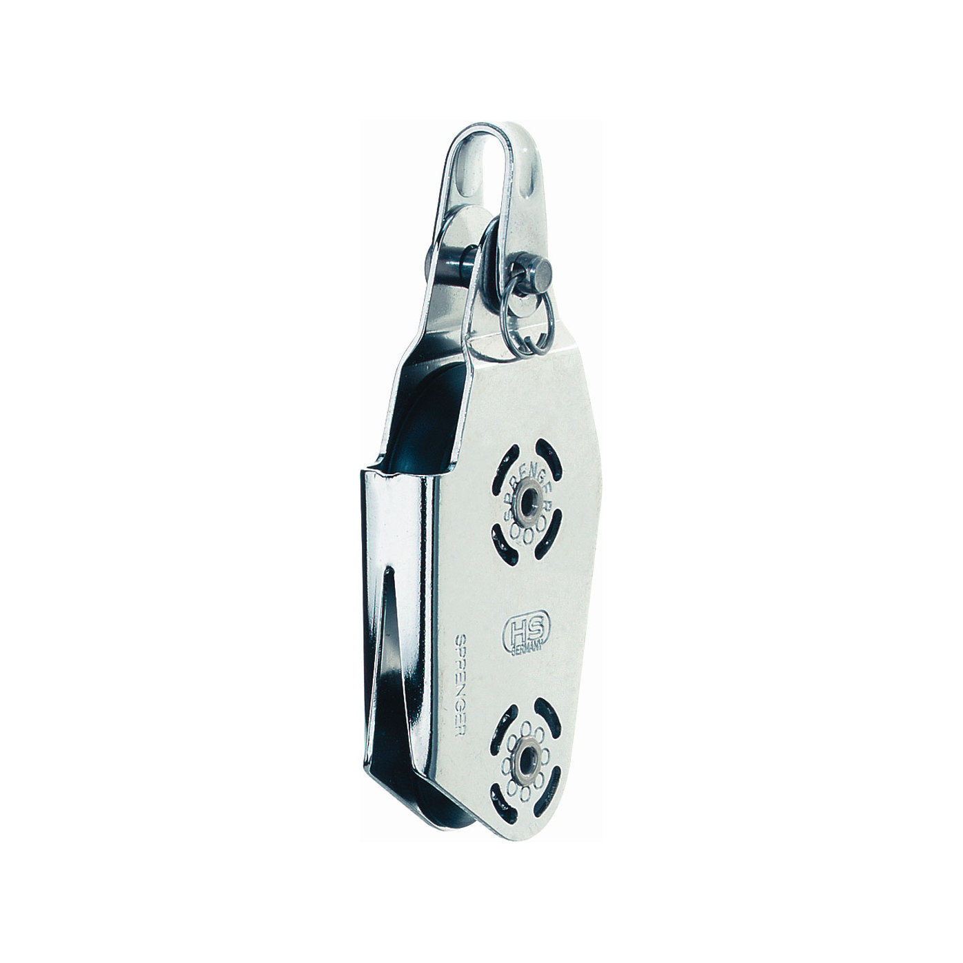 Hs sprenger Micro XS Block 6mm - Poulie violon, simple avec taquet en V