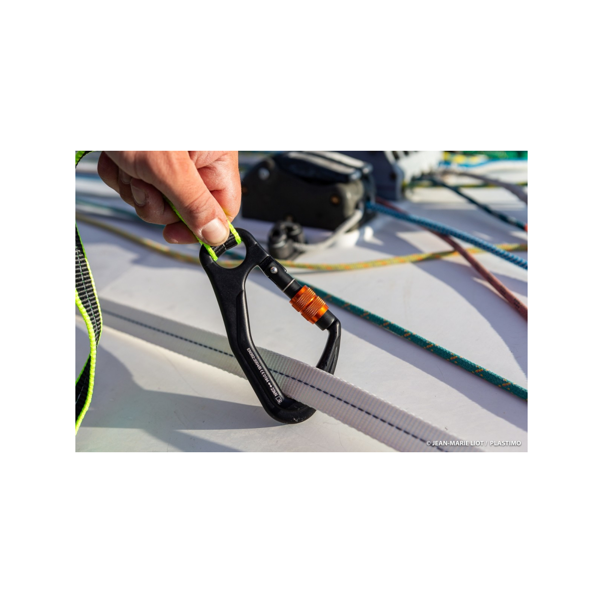 Plastimo ligne de vie 10m blanche+ fil retro (x2)