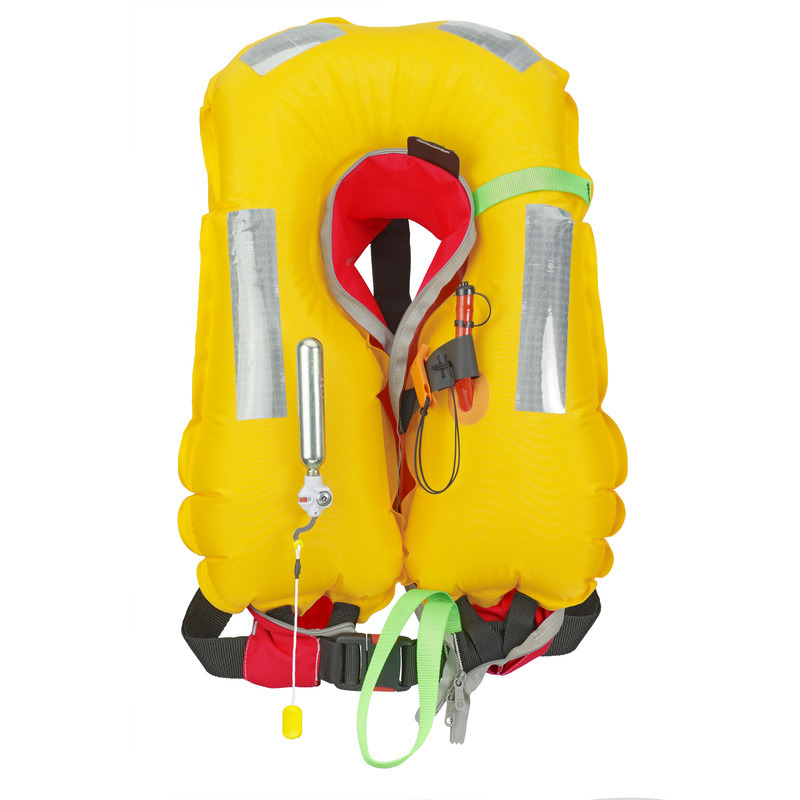 Plastimo gilet gf pilot 165 zip manu+harn bleu