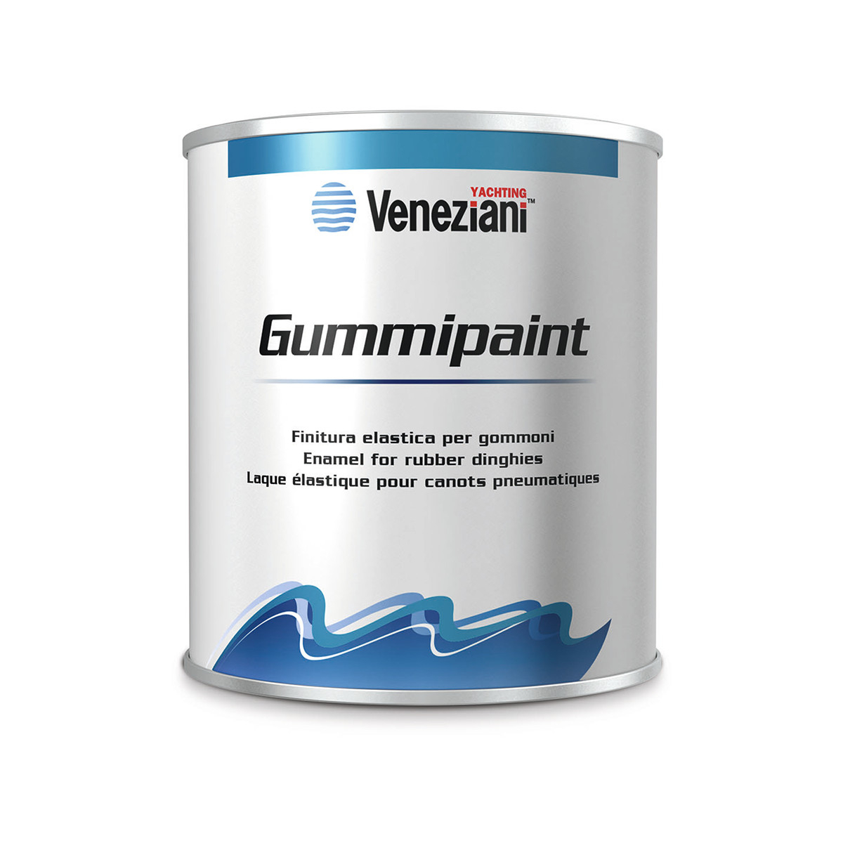 Veneziani Gummipaint vernis pour bateaux pneumatiques - noir 708, 500ml