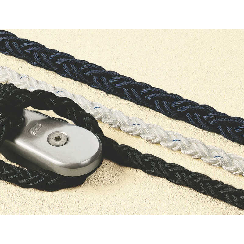 Plastimo cordage 8 torons polyester noir ø 18mm