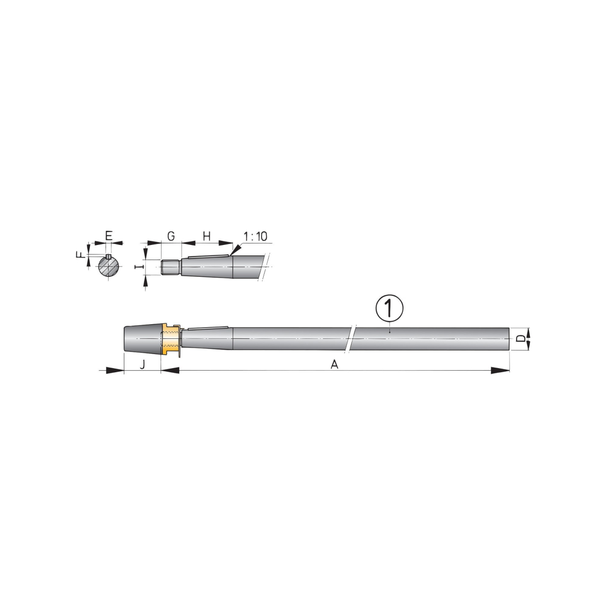 Vetus arbre d'hélice sa inox duplex ø30 mm - 2000 mm