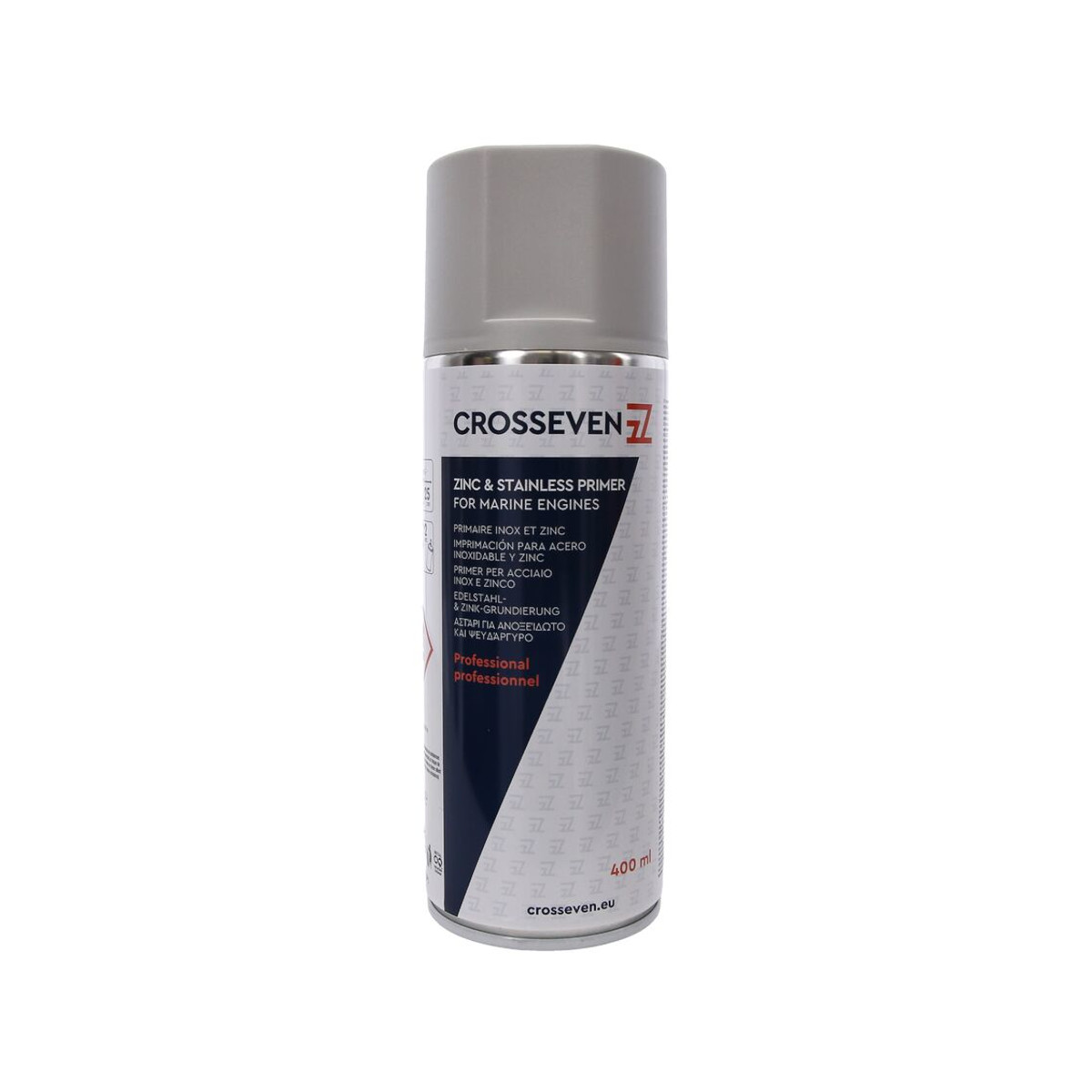 Crosseven Primaire zinc et acier inoxydable spray, 400 ml