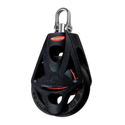 Ronstan Poulie Orbit Série 55 BB - simple avec manille pivotante et DUFFEL