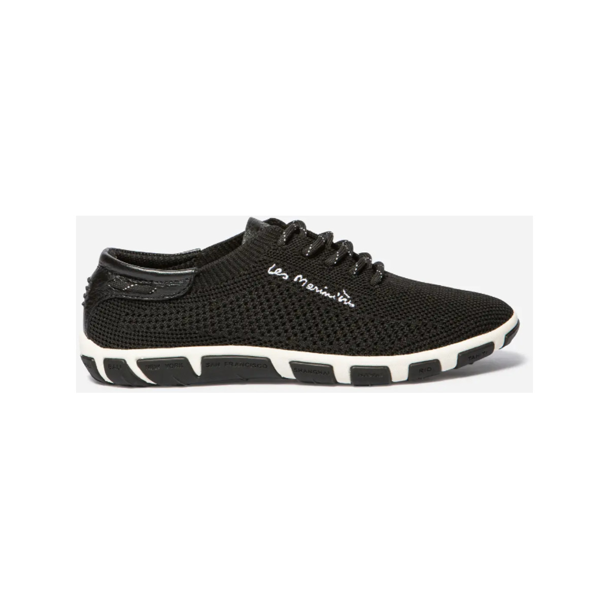 TBS Jazaria Chaussure Bateau Femme - Couleur noir et blanc