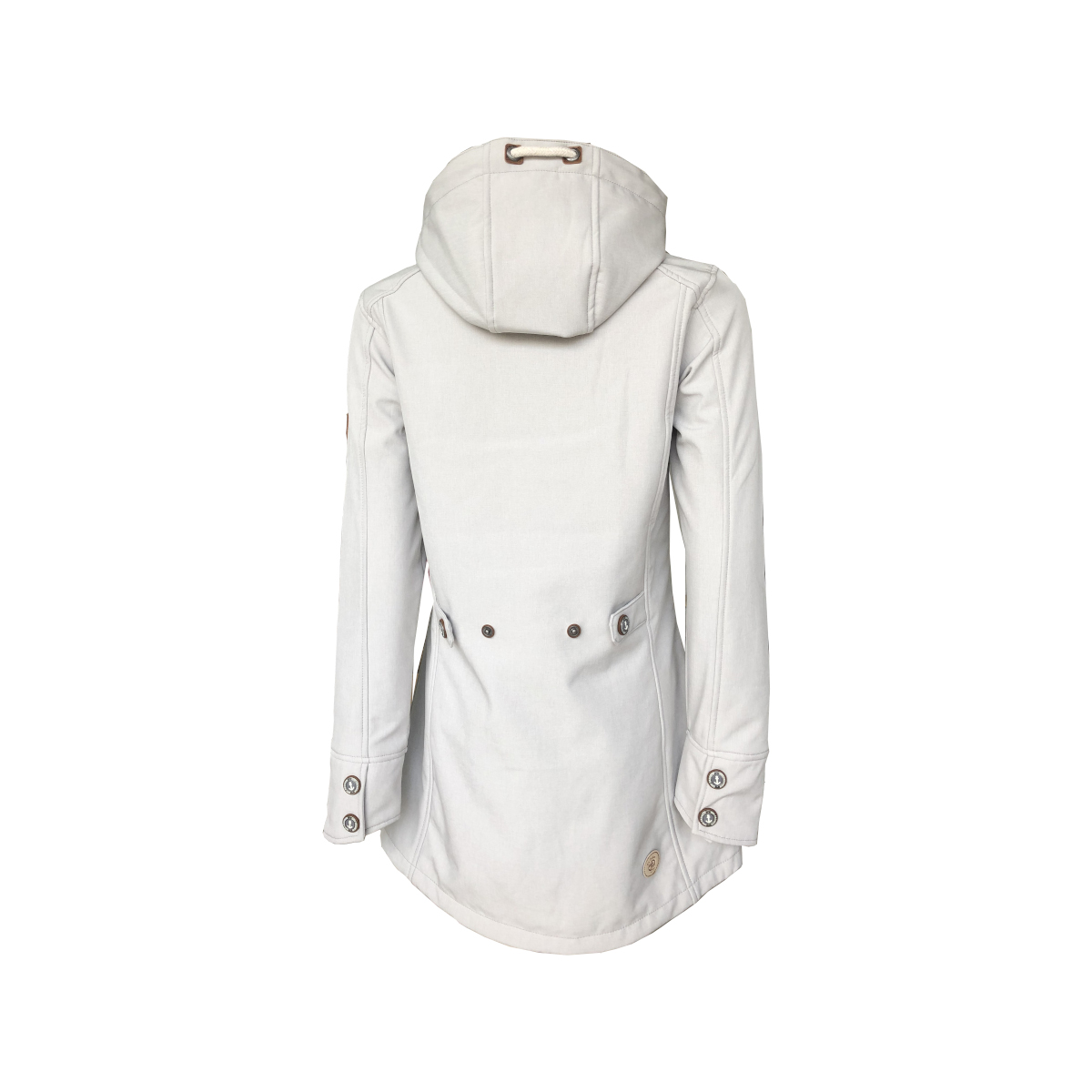 Dry Fashion Sellin Manteau Softshell femme gris clair chiné, taille 42