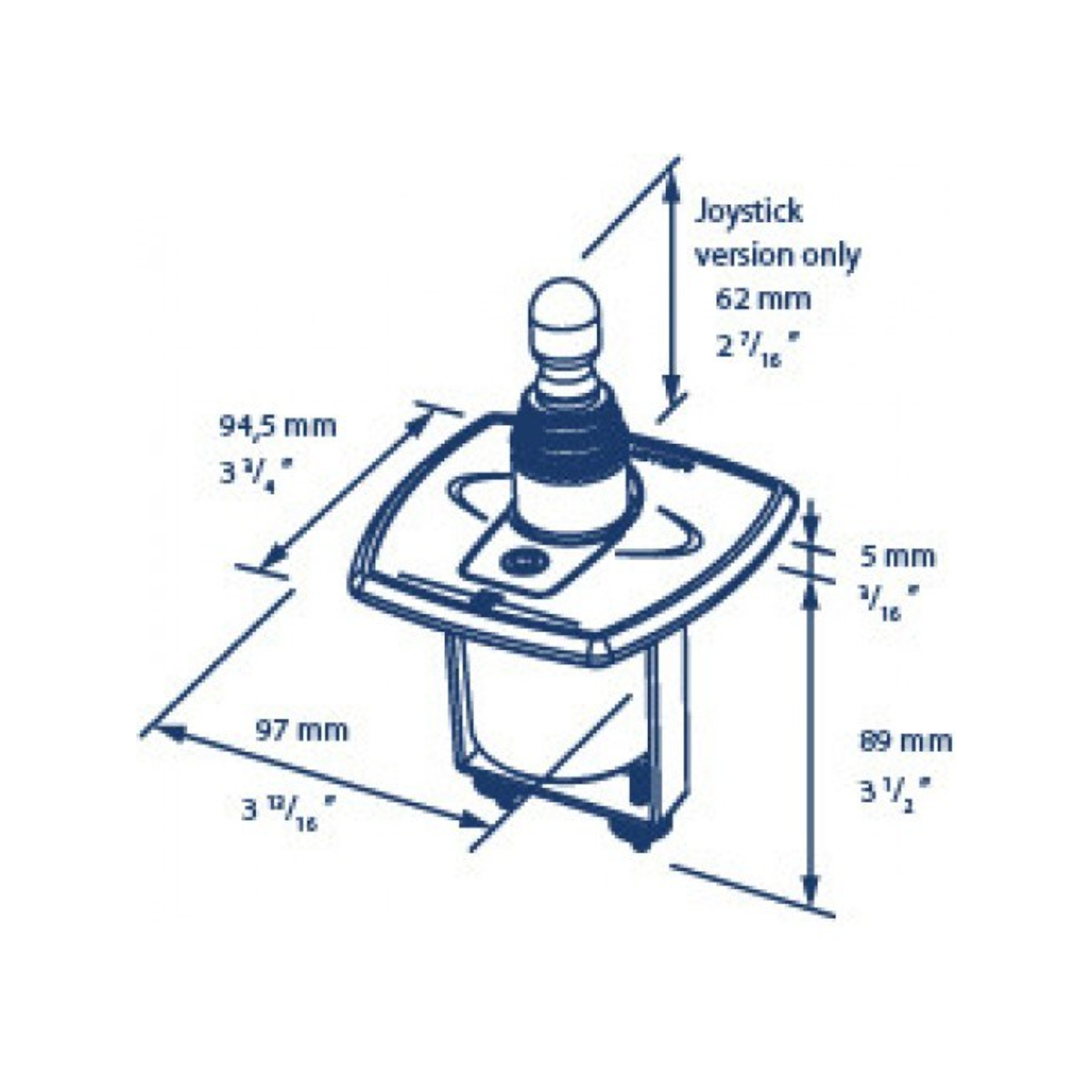 Vetus panneau de commande à temporisation - joystick