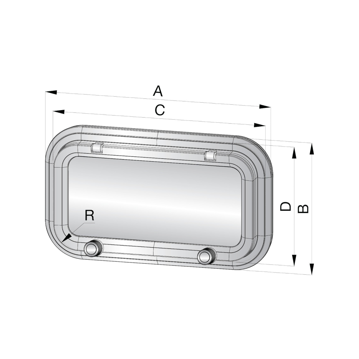 Vetus hublot alu type pz621 - category a1 - avec moustiquaire