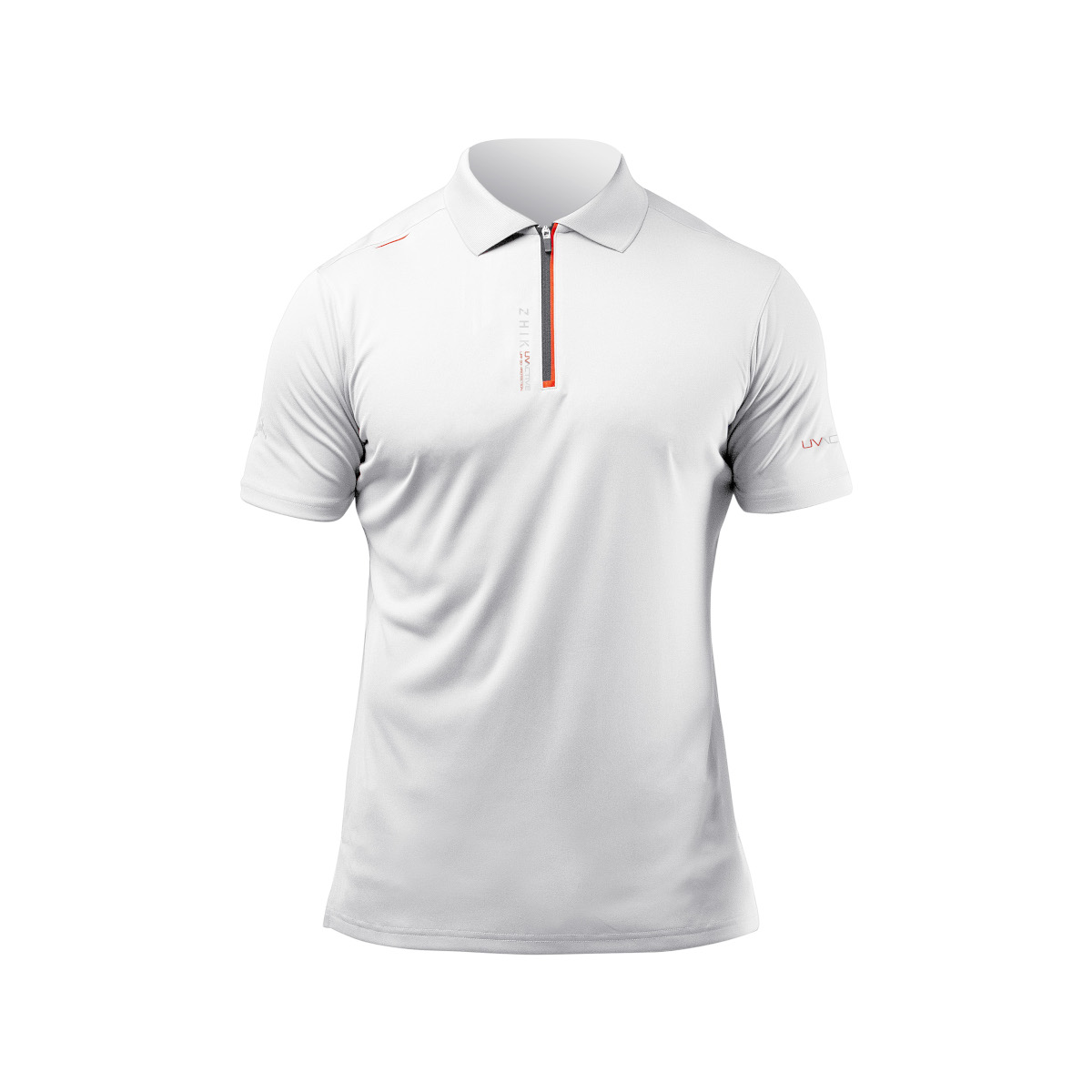 Zhik UVActive Zip polo homme blanc, taille S