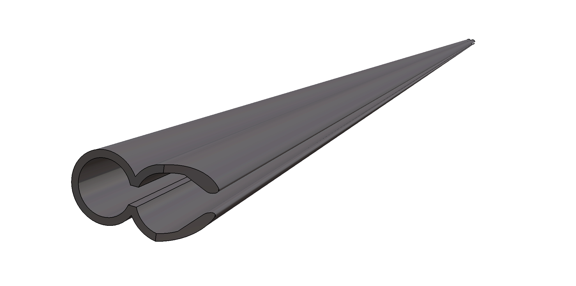 Plastimo profil std (x7) plast l=1.5m / larg=3mm