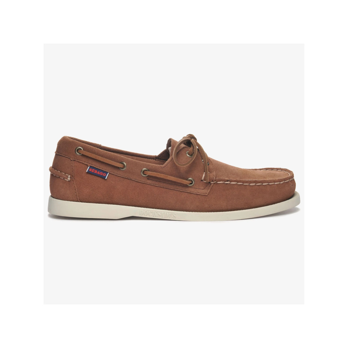 Sebago Docksides Portland chaussure bateau homme - Couleur brun fonce