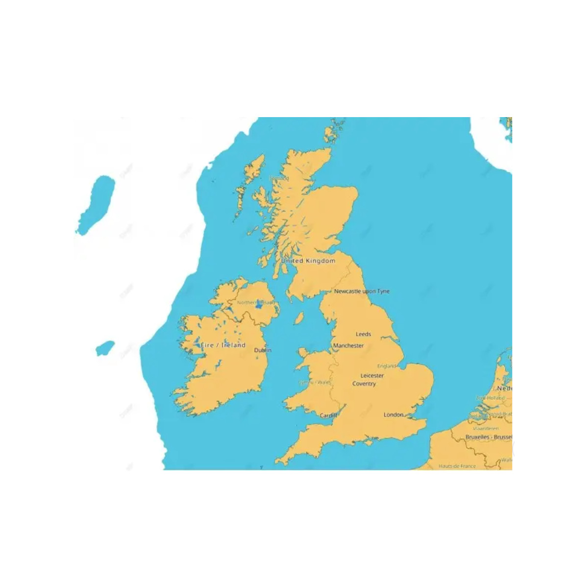C-MAP DISCOVER carte marine Irlande / Royaume-Uni / Manche