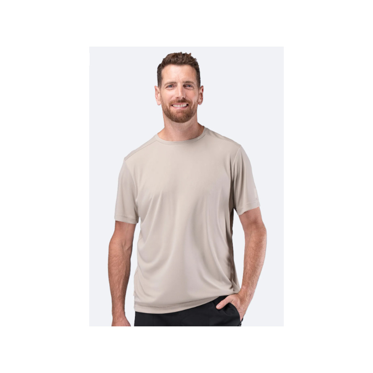 Zhik UV Active T-shirt pour homme, gris pierre, taille XL