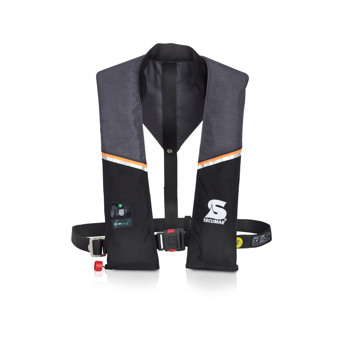 Secumar Ultra 170 gilet de sauvetage automatique 165N, gris/noir