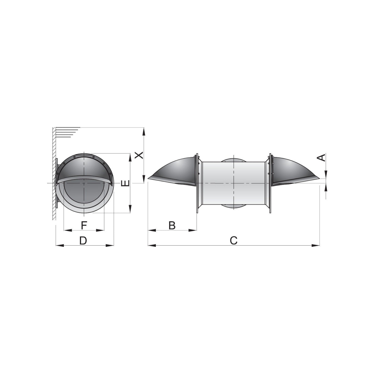 Vetus kit d'extension pour propulseur de poupe ø185mm
